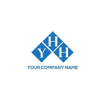 HYH letter logo design on white background. HYH creative initials letter logo concept. HYH letter design.
