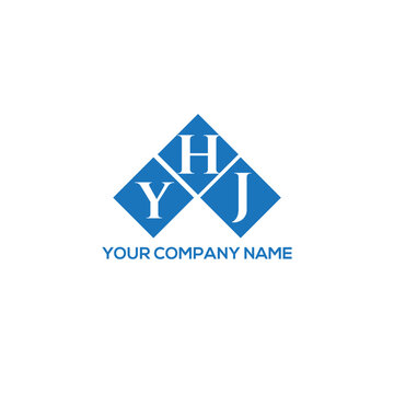 HYJ letter logo design on white background. HYJ creative initials letter logo concept. HYJ letter design.
