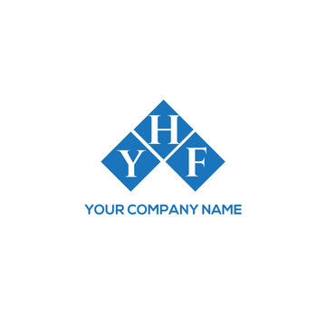 HYF letter logo design on white background. HYF creative initials letter logo concept. HYF letter design.
