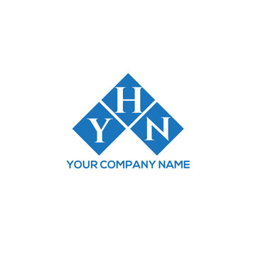 HYN letter logo design on white background. HYN creative initials letter logo concept. HYN letter design.
