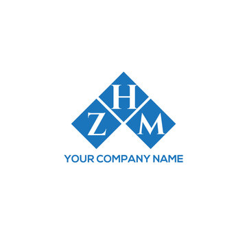 HZM letter logo design on white background. HZM creative initials letter logo concept. HZM letter design.
