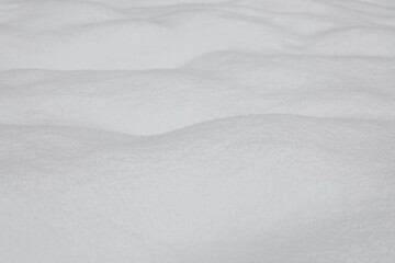 Beautiful white snow as background, closeup. Winter season