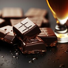 chocolate and coffee beans