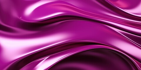 Glossy magenta metal fluid glossy chrome mirror water effect background backdrop texture
