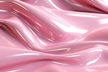 Glossy pink metal fluid glossy chrome mirror water effect background backdrop texture