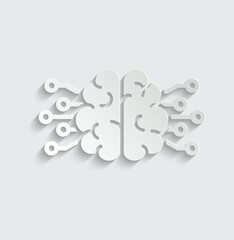 ai icon vector Artificial intelligence icon logo 
