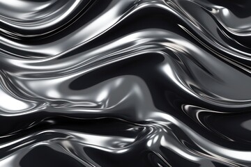 Glossy slate metal fluid glossy chrome mirror water effect background backdrop texture