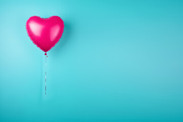 pink heart shape balloon background for valentines day