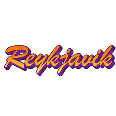City orange yellow purple text effect font sunset gradient