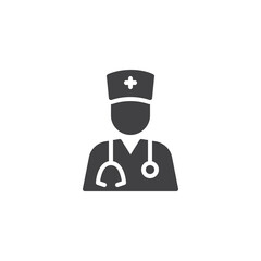Nurse avatar vector icon