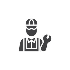 Technician mechanic vector icon