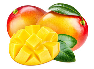 Mango full macro shoot fruit healthy food ingredient