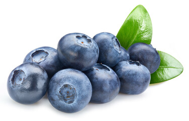 Blueberry isolated on white background