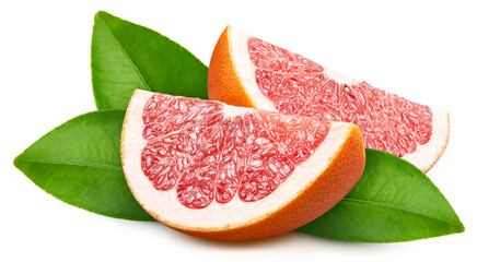 Grapefruit isolated on white background