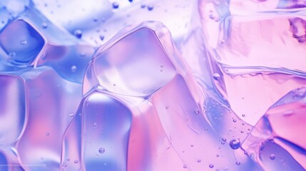 Ice and liquid background in neon colors