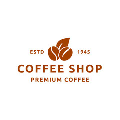 Coffee, Coffe Shop, Cafe Logo Design Vector on white background
