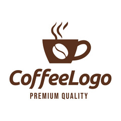 Coffee, Coffe Shop, Cafe Logo Design Vector on white background