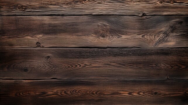 Old brown rustic dark burned oak wooden texture - wood background