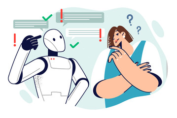 Collaboration between robot and person to jointly brainstorm and find solution to problem