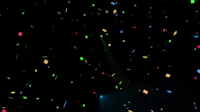 Animated Falling Confetti Background