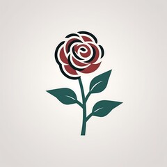 A beautiful single rose flower