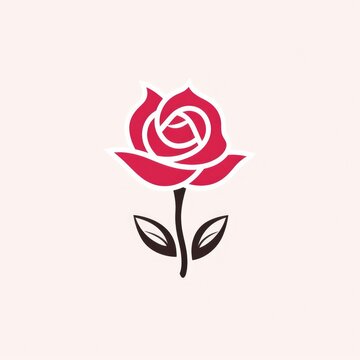 A beautiful single rose flower