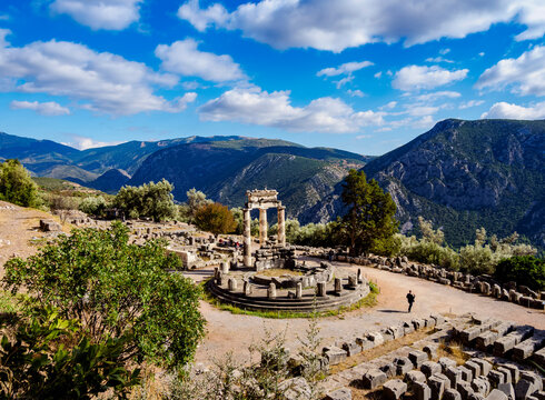 Tholos of Delphi, Temple of Athena Pronaia, Delphi, Phocis, Greece