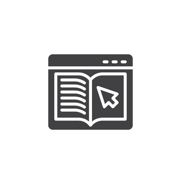 Online library vector icon