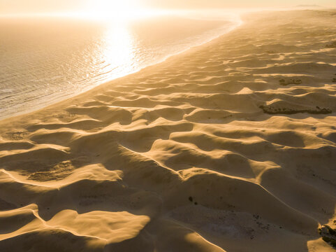 Aerial view of Sand Dunes, Addo Elephant National Park, Eastern Cape, South Africa