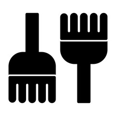 Detangling Brush Icon