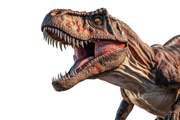 Naklejka premium Tyrannosaurus rex Isolated On Transparent Background