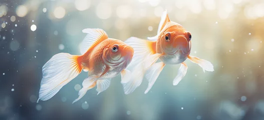 Fotobehang goldfish in water © lc design