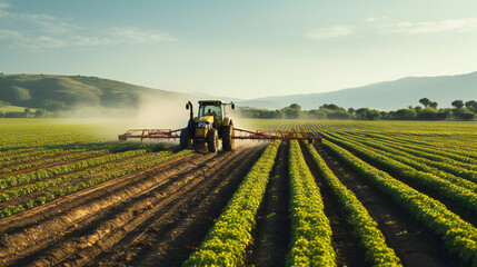 Tractor Working in the Field