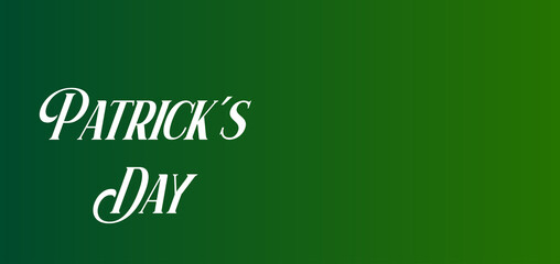 Patrick's Day Stylish Text Design Illustration