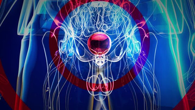 4K abstract animation of the bladder