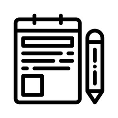 writing line icon