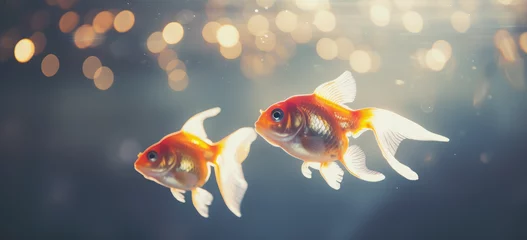 Fotobehang goldfish in water © lc design