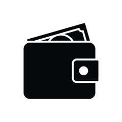 wallet icon vector design template simple and clean