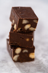 Chocolate macadamia fudge