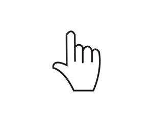 Click finger pay per icon vector symbol design illustration