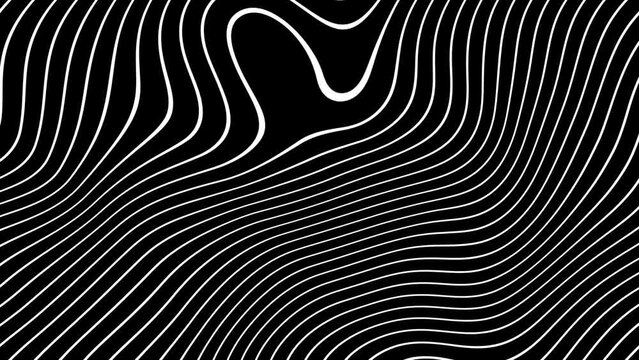 Arachnid Vortex Seamless Motion & Professional Animation in black moving Video