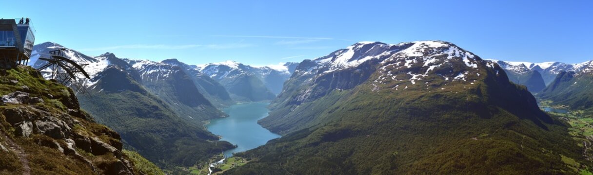 The views from Hoven Summit, Norway