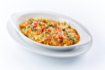 pasta with vegetables and cheese