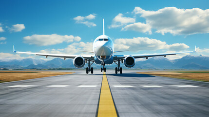 Passenger Airplane Landing In Los Angeles International Airport 