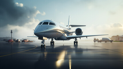Private Airplane Jet Before Departure