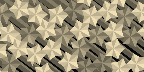 star pattern in gray color vector for background design.