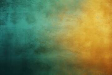 Teal-Gold gradient background grainy noise texture