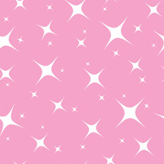 Seamless pattern with star. Pink texture simple, trendy background. Fabric for wallpapering. Textile sample. Abstract hot pink design. for print, banner, wallpaper, paper. art vector, barbie  style