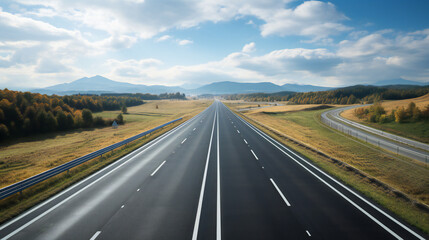 High Speed Highway In European Country