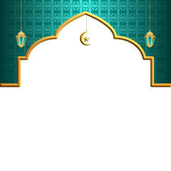 Islamic frame with lantern